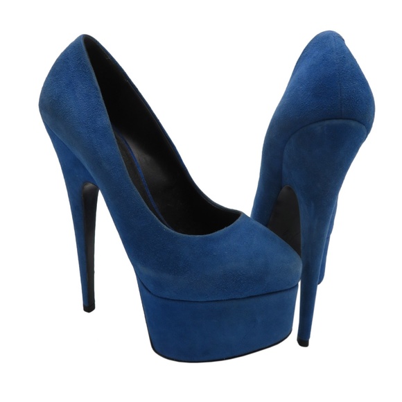 Giuseppe Zanotti Shoes - GIUSEPPE ZANOTTI suede platform pump heel size 6